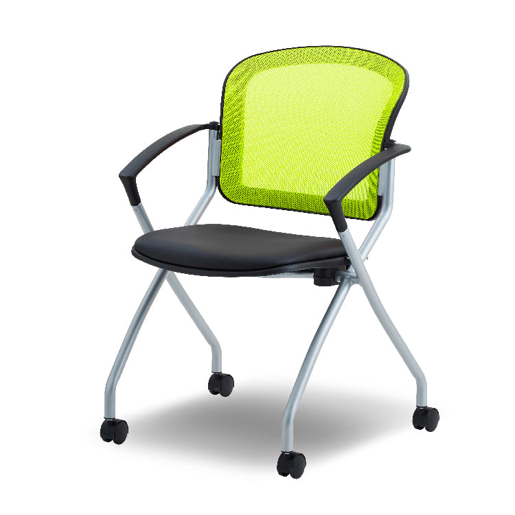 【OUTLET】 ベンⅢ ミーティング チェア 肘付グリーン