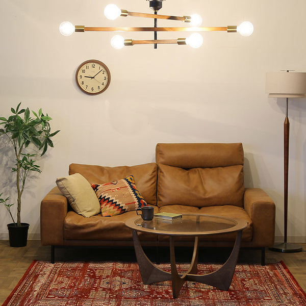 照明やラグなど、一緒にごだわってお気に入りの空間を演出できます。 #オーカーブラウン（スーパーレザーテックス）