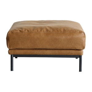 プルートソファ スツール #オーカーブラウン（スーパーレザーテックス）