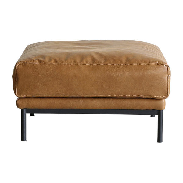 プルートソファ スツール #オーカーブラウン（スーパーレザーテックス）