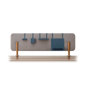 リベット 卓上布パーテーション用 小物入れ #ブルー