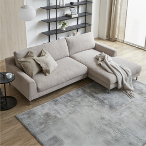 左カウチ / F53シルキーグレージュ #F53 シルキーグレージュ（ファブリックBランク） #右カウチ