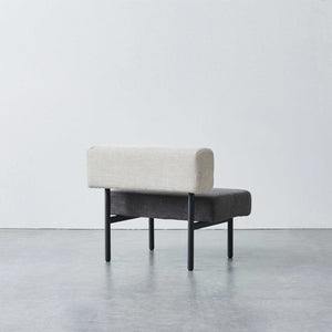 ウィムス ベンチソファ 幅80cm #チャコールグレーミックス