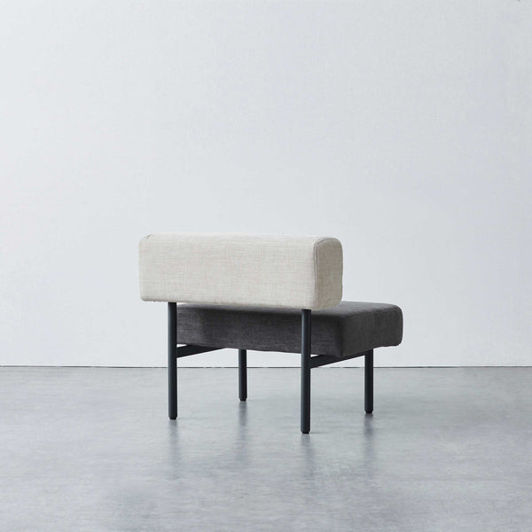 ウィムス ベンチソファ 幅80cm #チャコールグレーミックス