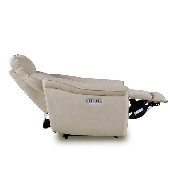 ロレア　電動パーソナルソファ　幅81cm #LT01 キャメル（レザーテックス アニリン）