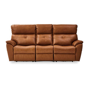 ラッフル 3人掛けソファ 電動リクライニング 幅205㎝ #ライトブラウン