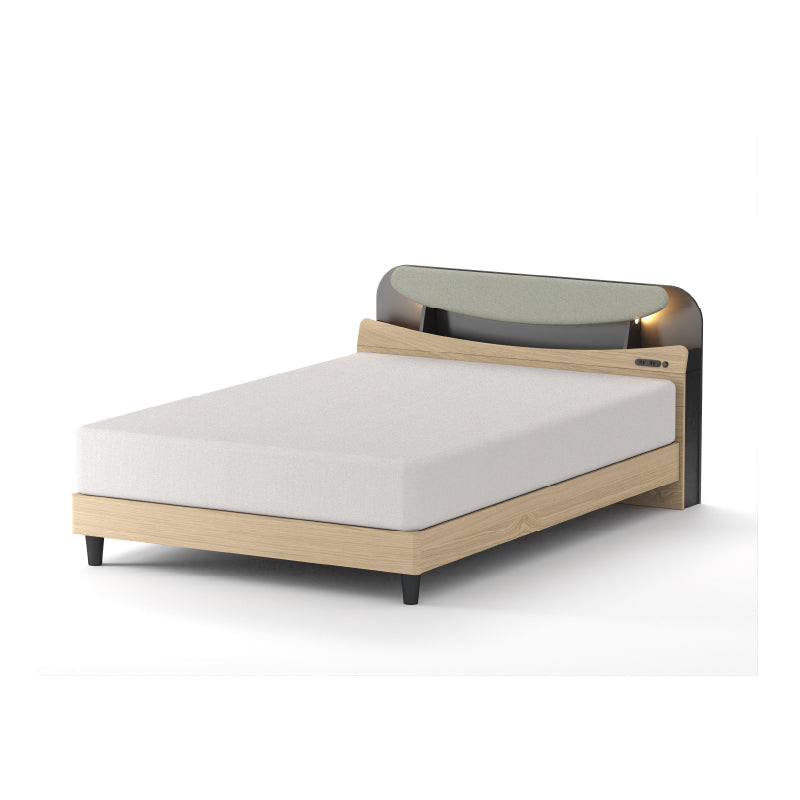 シック家具 ベッドフレーム ダブルサイズ BED-C010 ライトグレー