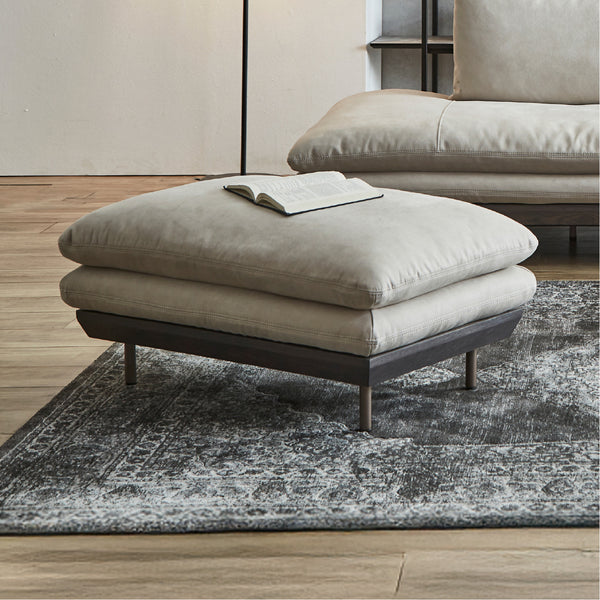 コルディナ　オットマン #PLT101 ブルースター（プライムレザーテックス）