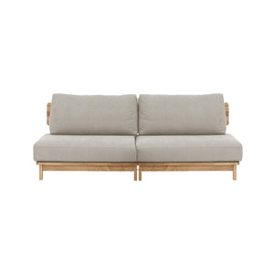 マナー④ 3人掛けソファ 幅200cm ファブリック #キャンバスアイボリー