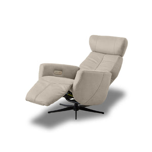 メンテ　電動パーソナルチェア　幅76cm #PLT111 プラチナグレー（プライムレザーテックス）