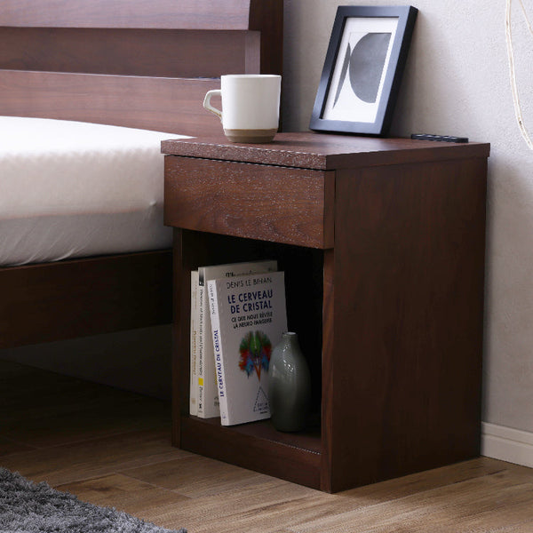 トネリ ナイトテーブル 幅35cm #ブラウン #幅35cm