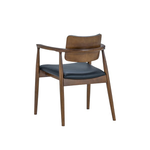 カストロ ダイニングチェア #ブラウン色/合皮ブラック