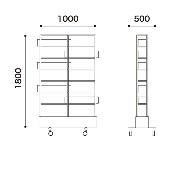 リベット グリーンパーテーション #ウォールナット