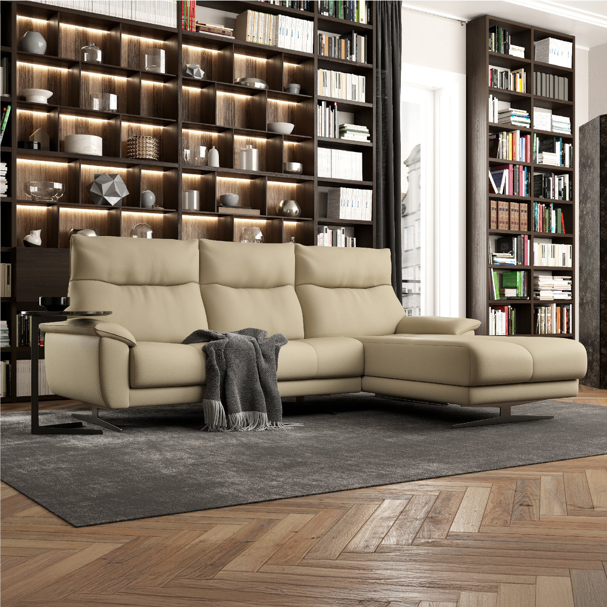 ライベラA ステン脚 カウチソファ ｜関家具公式通販サイト