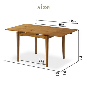 ダイニング3点セット DTスレイド+DCピンゴ ナチュラル 合皮座ダークブラウン #Default Title