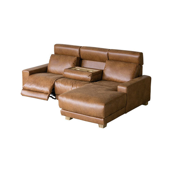 ハーデス ソファ 左カウチ オーカーブラウン（スーパーレザーテックス） #Default Title