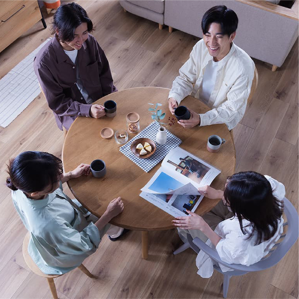 関家具 ロジー円形 ダイニングテーブル 丸テーブル※椅子は含みません ロジー 円形 ダイニングテーブル