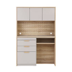 メルク ダイニングボード 食器棚 ゴミ箱 #グレー