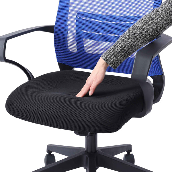 MC01 オフィスチェア ハイバック ヘッドレスト無 ランバーサポート付 #ブラック