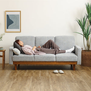 シュリンプ 3人掛けソファ 幅180cm 北欧 ヴィンテージ #ベージュ