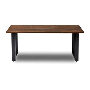 ボートⅢ ダイニングテーブル 幅165cm #ウォールナット #スチール脚A #角面