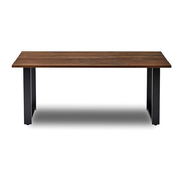 ボートⅢ ダイニングテーブル 幅165cm #ウォールナット #スチール脚A #角面