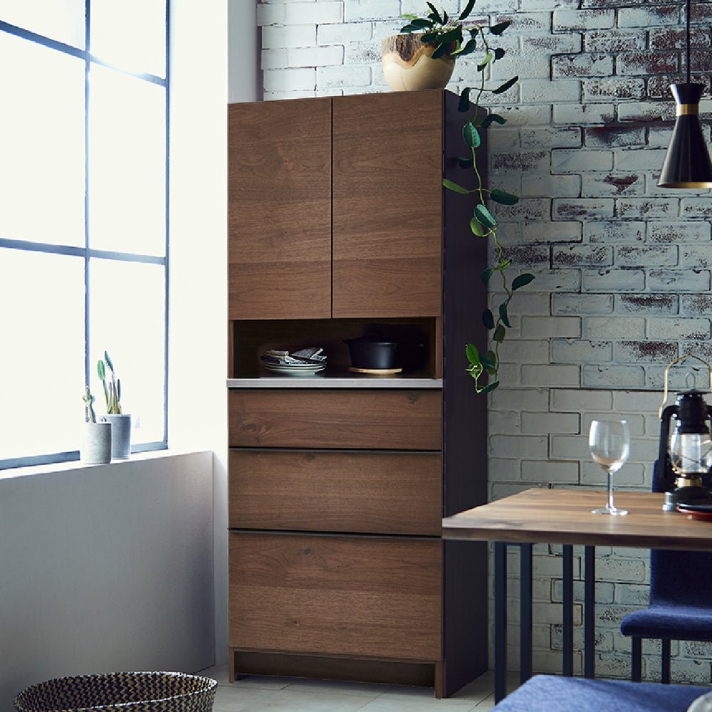 オウルⅢ ダイニングボードセット 幅70cm 開き扉+引き出しタイプ