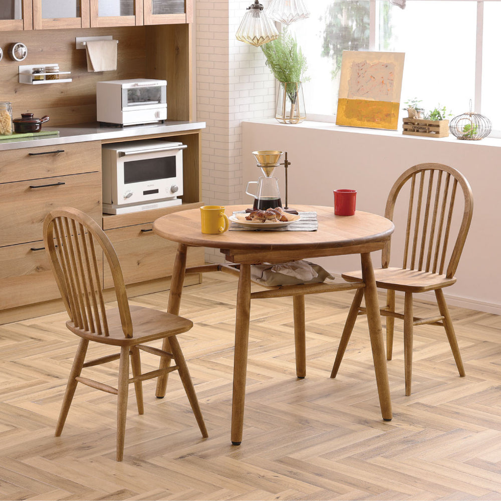 ロジー ダイニングテーブル 90cm ＋ マーガレット ダイニングチェア ダイニング３点セット