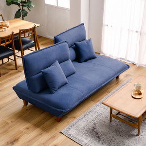 コンバ 3人掛けソファ 背もたれ可動 クッション付 #グリーン