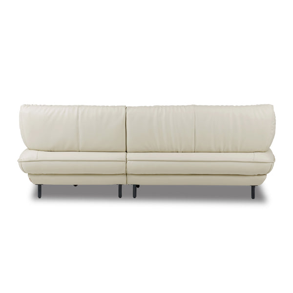 バスカロ　カウチソファ　幅232cm #SILT22 フロスホワイト（シルキーレザーテックス） #左カウチ