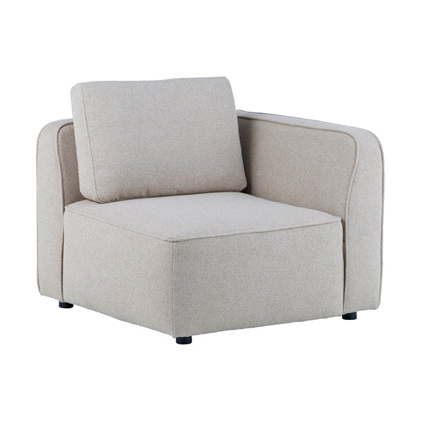 ミリス コーナーソファ #サンドベージュ #ブークレ生地