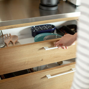 リンツⅡ オープンダイニングボード #ブラウン #ハンドル：ブラック #幅60cm