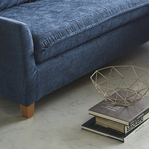 切れ目のない座面クッションはふんわり柔らかい掛け心地に設計。 #A41 カスタード（ファブリックAランク）