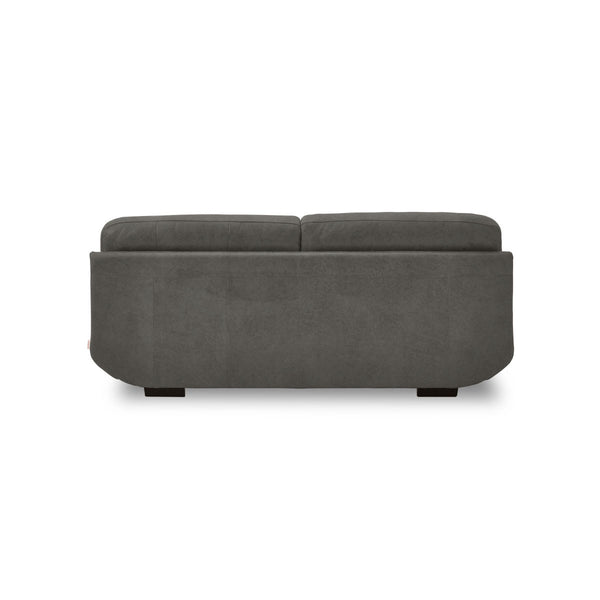 メーダ　3人掛けソファ　幅210cm #PLT113 モードグレー（プライムレザーテックス）