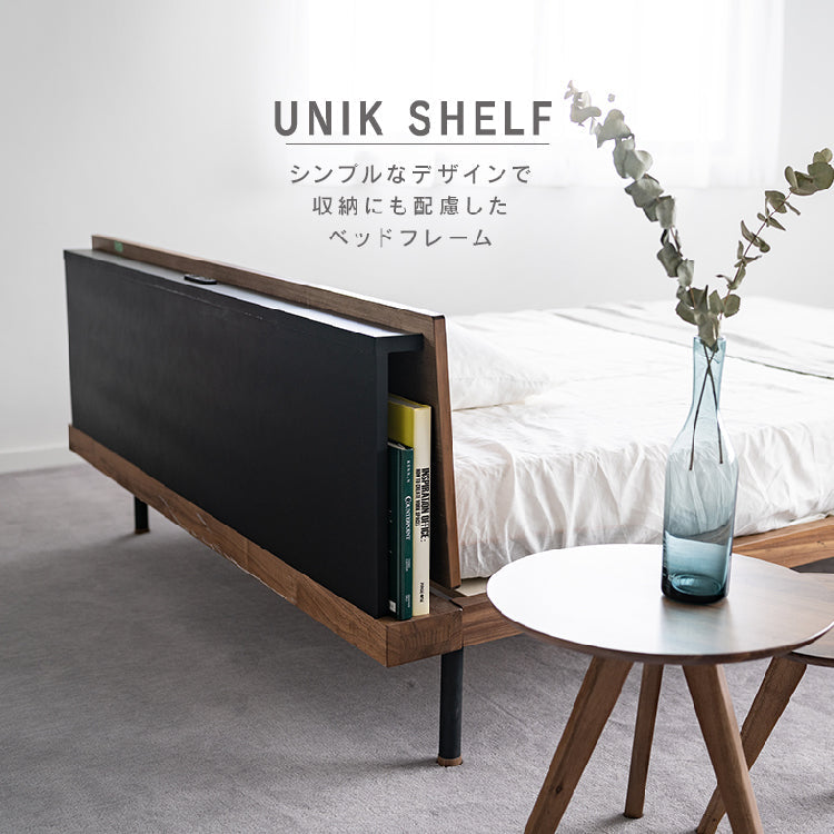 【NO WHERE LIKE 】ベッド シングル ユニック シェルフ ユニック ベッドフレーム シェルフタイプ