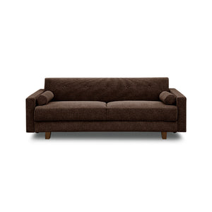 バサラ ソファベッド 幅196cm 収納付 大容量 ファブリック #ダークブラウン