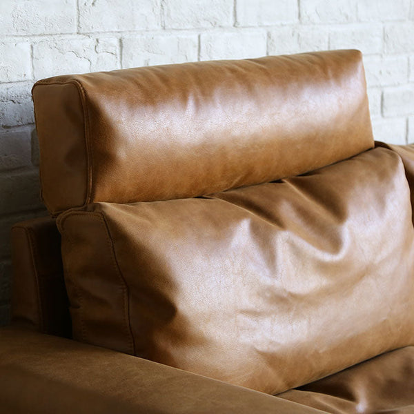 プルートソファ ヘッドレスト 1人/2.5人掛け用 #オーカーブラウン（スーパーレザーテックス）