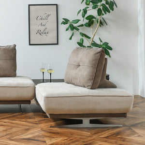 ※クッションは別売りです。 #PLT111 プラチナグレー×PLT112 ヨーロピアングレー（プライムレザーテックス）