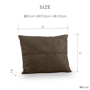 プロバンテ　背クッション　幅55cm #PLT112 ヨーロピアングレー（プライムレザーテックス）