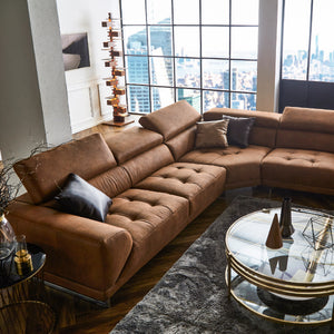 圧倒的な迫力のサイズ感で大人数でもゆったりくつろぐことができます。 #SLT13 オーカーブラウン（スーパーレザーテックス）