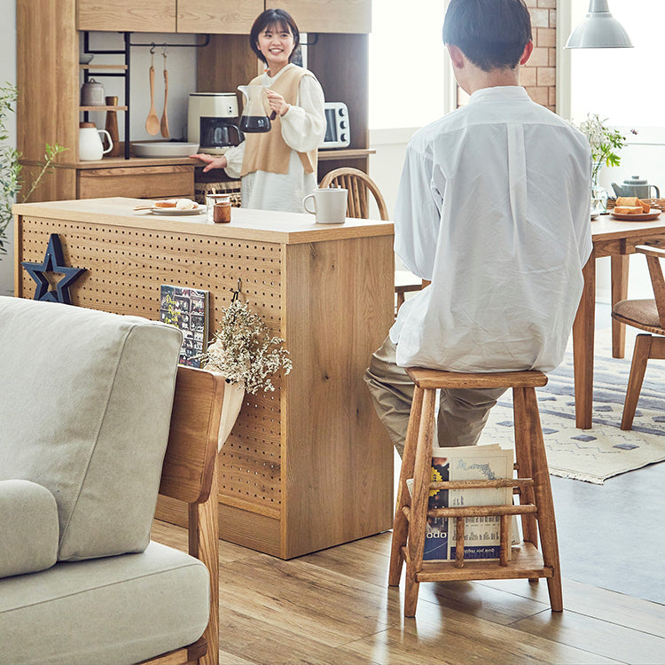 取付無料！関家具 クラッシュゲート ニレ古材カフェ風ヘイルサイド