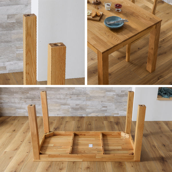 オーズ ダイニング5点ｾｯﾄ(DT幅180㎝/チェア×3脚 座面pvcアイボリー/ベンチ) #Default Title