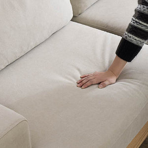 バスク 3人掛けソファ キャンバス #アイボリー