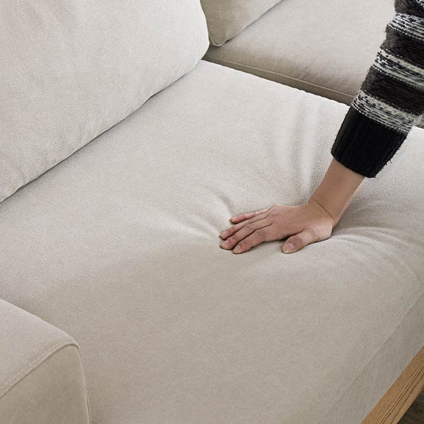 バスク 3人掛けソファ キャンバス #アイボリー