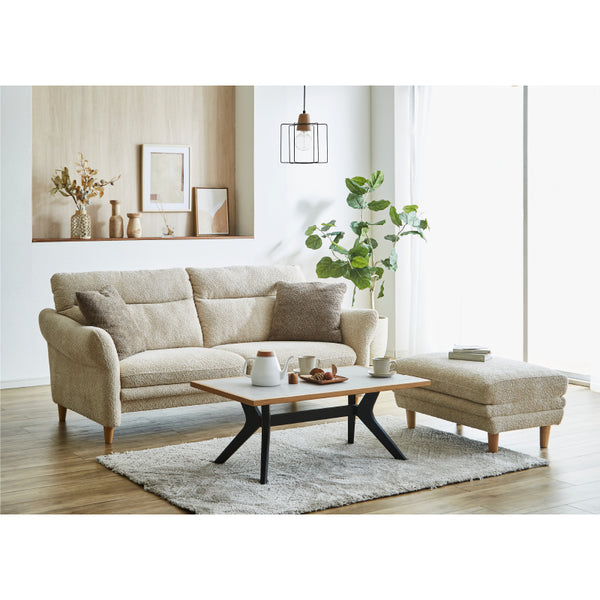 シビル 2人掛けソファ 幅151㎝ #アイボリー