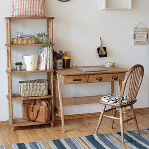 コットン デスク 幅90cm 引出付 天然木 #Default Title