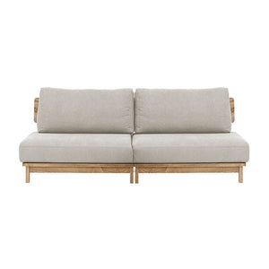 マナー④ 3人掛けソファ 幅200cm ファブリック #キャンバスアイボリー