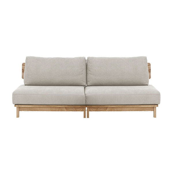 マナー④ 3人掛けソファ 幅200cm ファブリック #キャンバスアイボリー