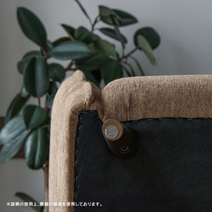 ルジック 3人掛けソファ 幅202㎝ #ライトブラウン