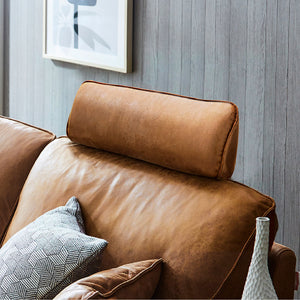 「コロンバス」シリーズの専用ヘッドレスト。 #LT03 チャコールブラック（レザーテックス アニリン）